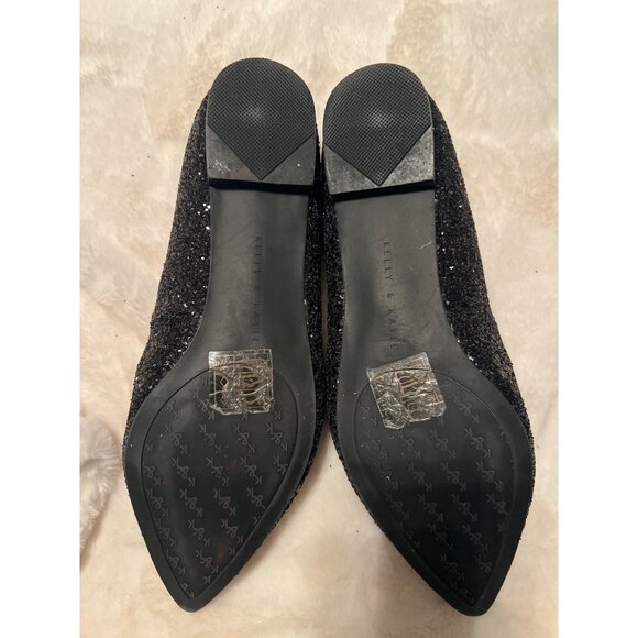 Kelly & Katie Cigola‎ Black Glitter Loafers – Chic, Sparkly, Comfortable - Picture 8 of 9